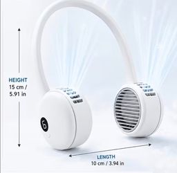 Portable neck fan