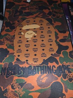 BAPE x MCM Camo Print Rug / Mat