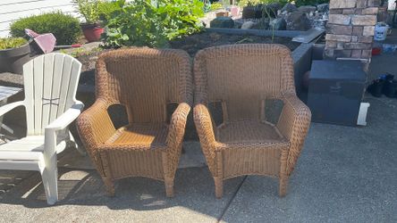 Patio chairs Almost new not used much selling for both