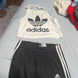 Adidas Joggers And Halter 