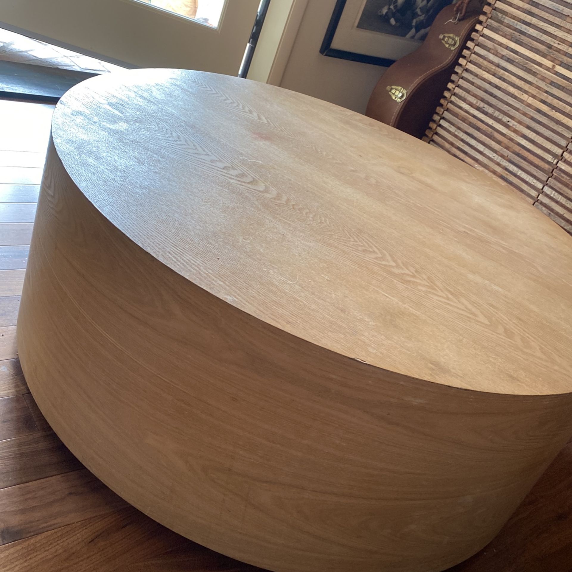 West Elm Round Drum Coffee Table 36"