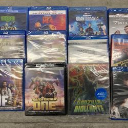 Hundreds Of New Blu Rays  $8 Each Pieces 