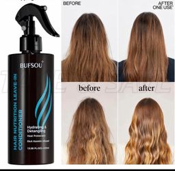 BUFSOU Hair Nutrition Leave-In Conditioner 13.58oz – Keratin Infused
