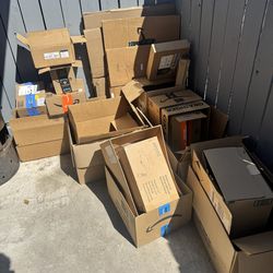 Different sized cardboard boxes for sale