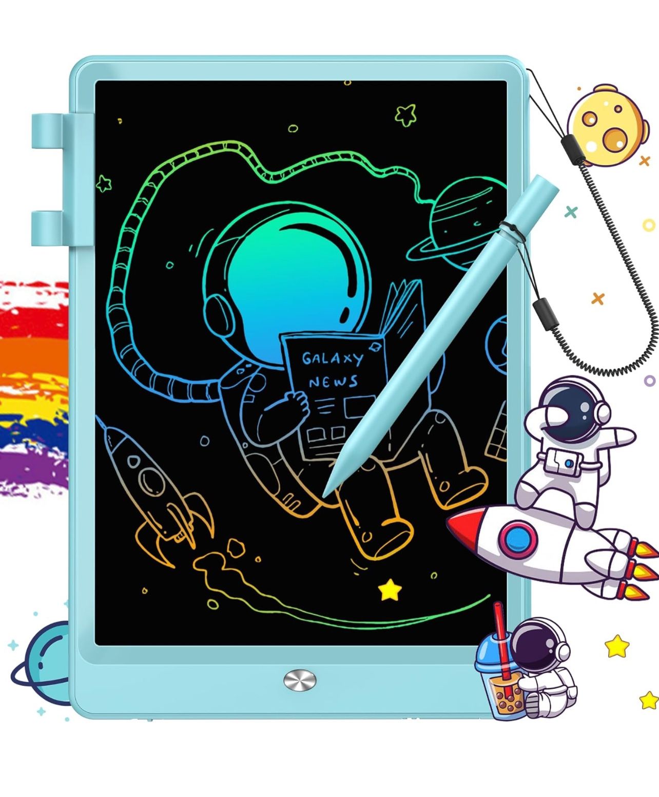 Brandnew LCD Writing Tablet, Doodle Board Toys Gifts for 3-8 Year Old Girls Boys, 10 Inch Colorful Electronic Board Drawing Pad for Kids, Gifts for T