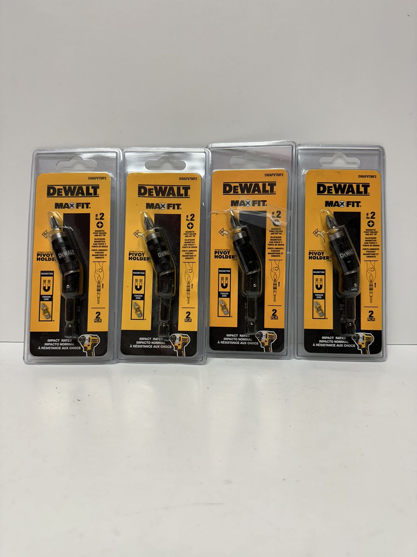 Lot of 4 DeWalt Magnetic Pivot Holder No 2