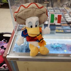 8" Mexico Donald Duck Bean Bag Plush Walt Disney World Theme Park Edition