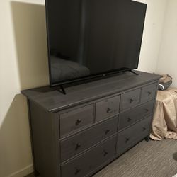 MOVING - Gray Dresser 5 Feet By 20 Inches 