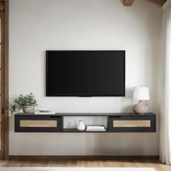 White Walnut TV Stand – Great Condition