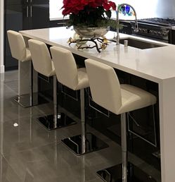 Creme/white bar stools- modani- set of 4