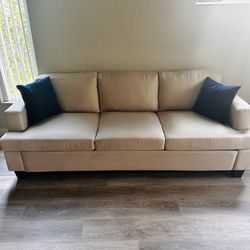Linen 3 Seater Sofa