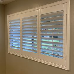 Real Wood Shutters- For Windows, Sliding Doors, Doors, & Closets. Persianas de. Phone#: 951-573-2560 