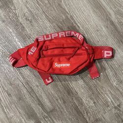 Supreme SS18 Nylon Waist Crossbody Bag Red New