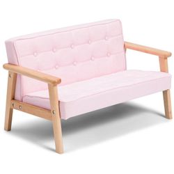 Kids Sofa Loveseat 2seats For Girls ,pink, Birthday Gift  