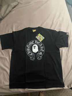 A Bathing Ape BAPE x Chrome Hearts Baby Milo Black Graphic Tee Men's L