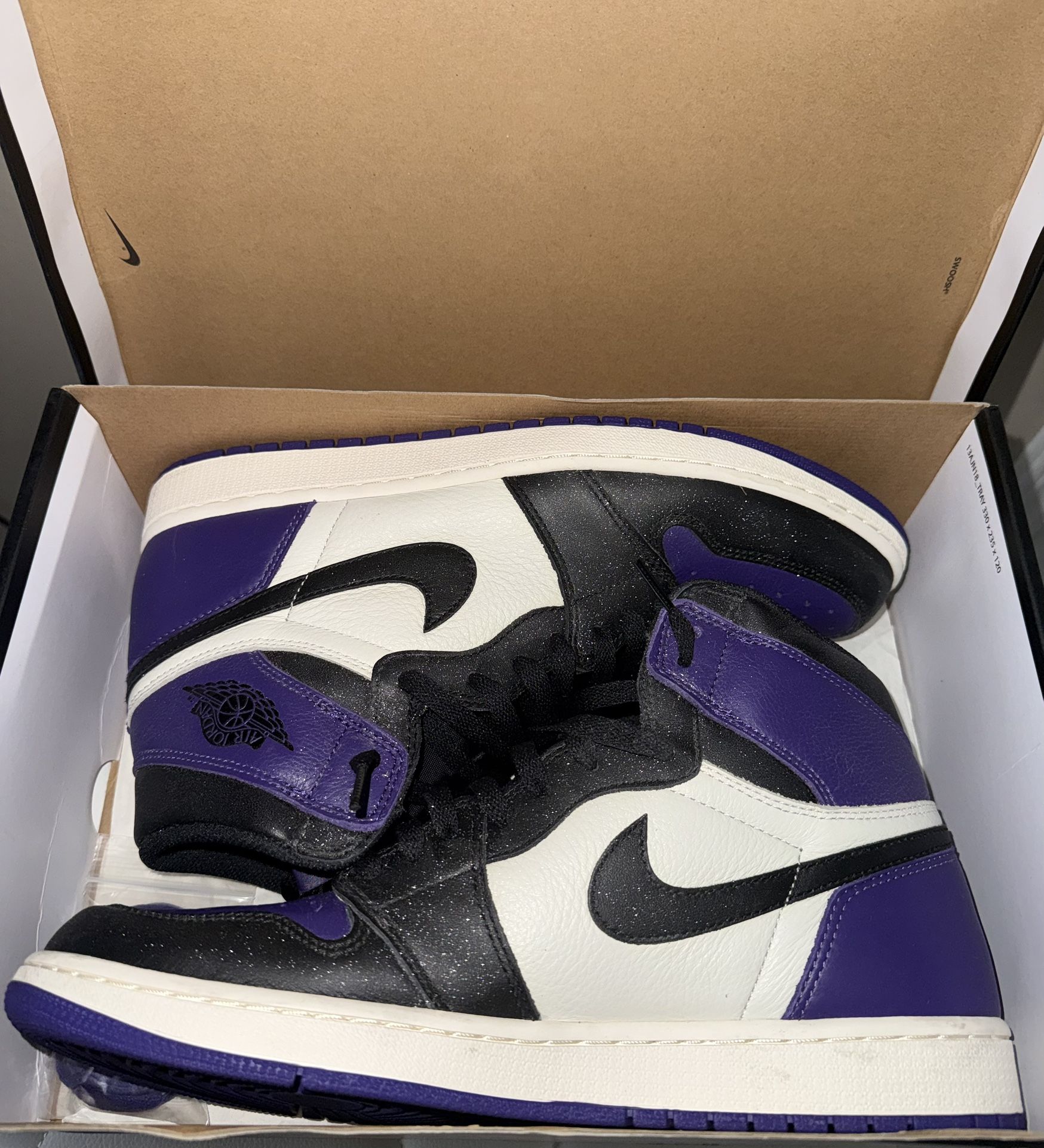 Nike Air Jordan 1 Retro High OG Purple Size 12 Jordan 1 Retro High Court Purple Sz 12W/10.5M (PREOWNED  main image 2