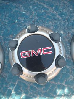 6 Lug GMC Wheel Caps Clean