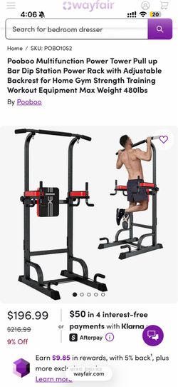 Pooboo Multifunction power tower (red)