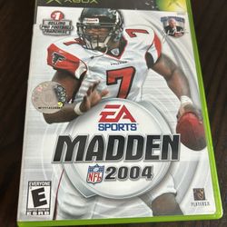 Madden NFL 2004 (Microsoft Xbox, 2003) Complete w/ Manual 