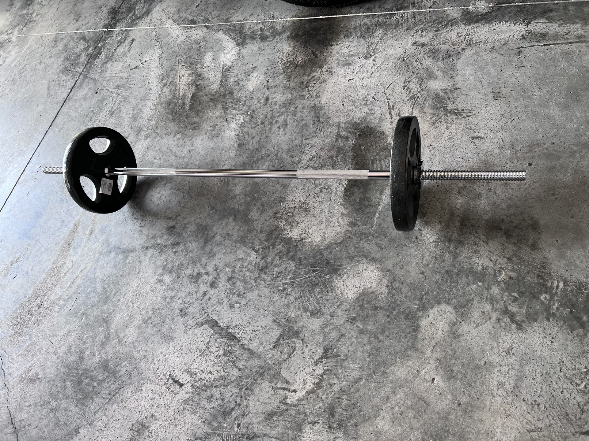 One Inch Weight Bar With Weights
