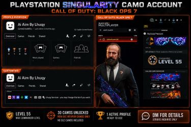 BO7 COD Account Singularity Camo