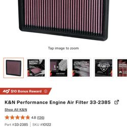 2025 Ford F-150 Kn&n Air Filter