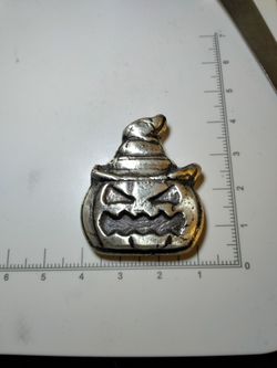 Silver MK Barz 1.75oz Witches Jack O' Lantern