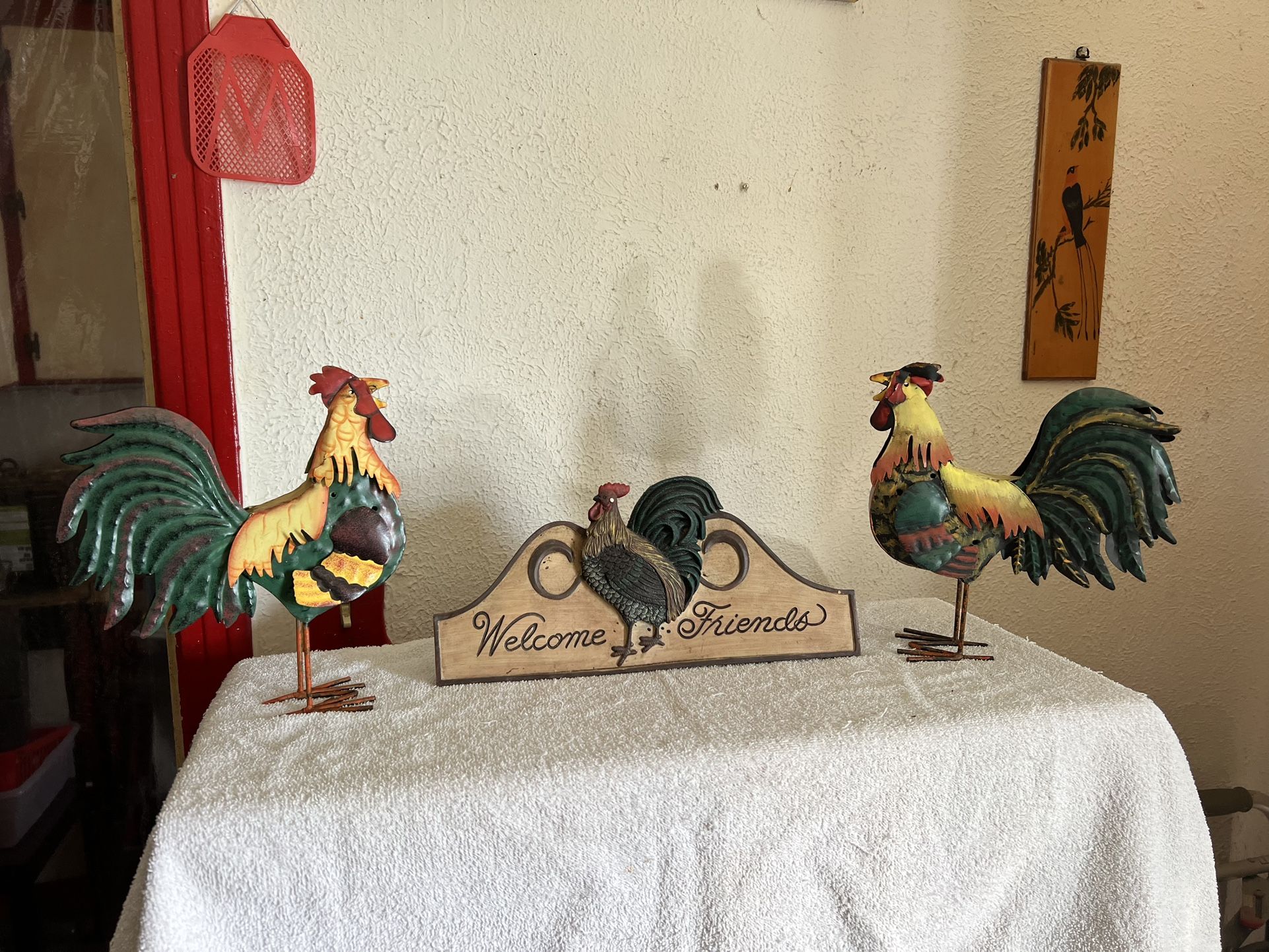 Vtg. Rooster Welcome