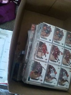 Big box of sports cards