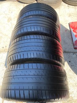 4 Michelin Pilot Sport Zp 275-35-19 and 245-40-19 Run Flat
