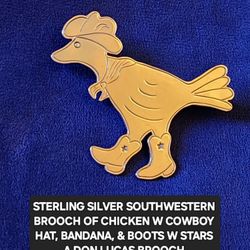 Sterling Silver Don Lucas SW Brooch 