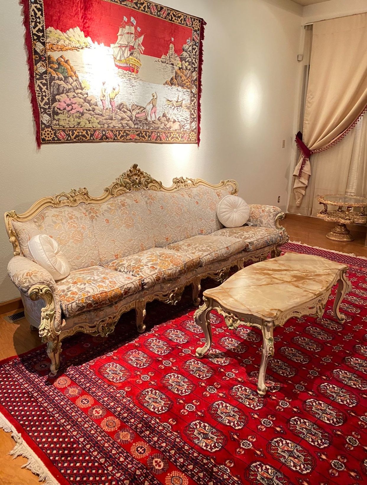 Beautiful Cream Italian Living Room Set