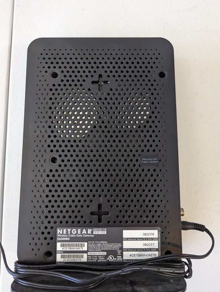 Netgear Router Modem WiFi Wireless