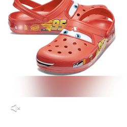 Red Crocs Boys Toddler Cars Lightning Mcqueen Classic Clog