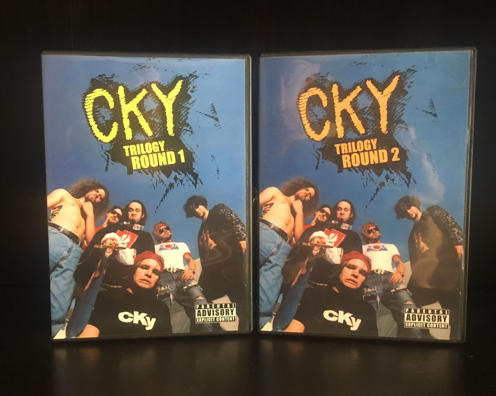 CKY 2-CKY 2-Pack! Trilogy Round 1 & Round 2 {2 DVDs 2003} Skateboarding Bam Margera