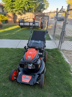 YARDMAX
22 in. 201 cc SELECT PACE 6 Speed CVT High Wheel RWD 3-in-1 Gas Walk Behind Self Propelled Lawn Mower