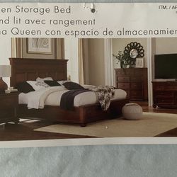 Gorgeous Cherry Veneer Queen Bedroom Set