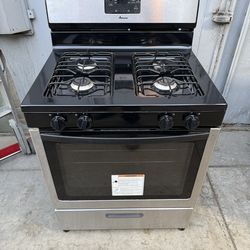 Amana Stainless Steel 4 burner range stove
