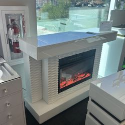 Brand New Elegant Oversized Fireplace Tv Stand 