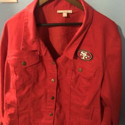 49ers Denim Jacket 2-3 XL