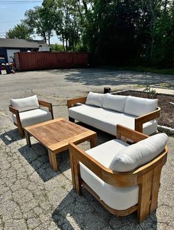 Restoration Hardware Matira Outdoor Teak Living Set