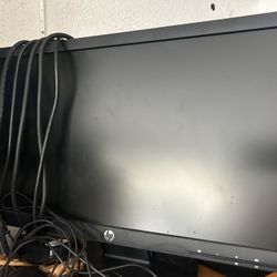 LG 24” Monitors (2 Matching) Plus One And An HP 24 Inch Monitor