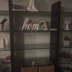 Glass And Wood Heavy Shelf 