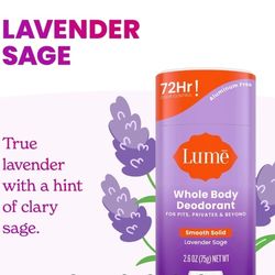 Lume whole body deodorant for pits privates and beyond