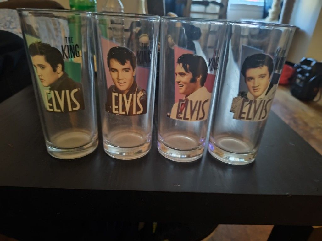 Elvis Presley Collectible Glasses