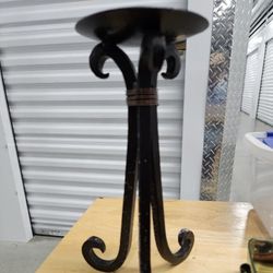 Wrought IRON HEAVY PILLAR CANDLE 