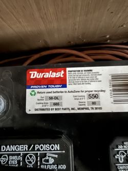 Car battery 12 volts