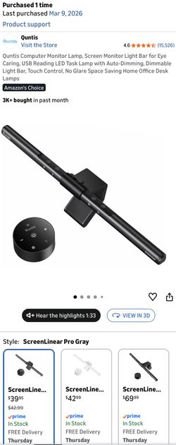 Quntis Monitor Light Bar