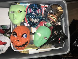12 Halloween Masks Variety - $15 For all