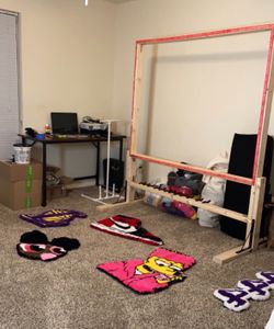 6ft Standing Rug Making Frame